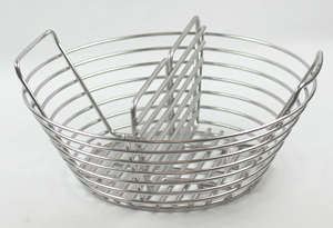 ceramic grill store's basket divider center position in kick ash's basket for primo round kamado
