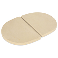 pair oval deflector plates for primo oval grills