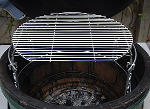 Rig with Extender and D Grid in Large Big Green Egg